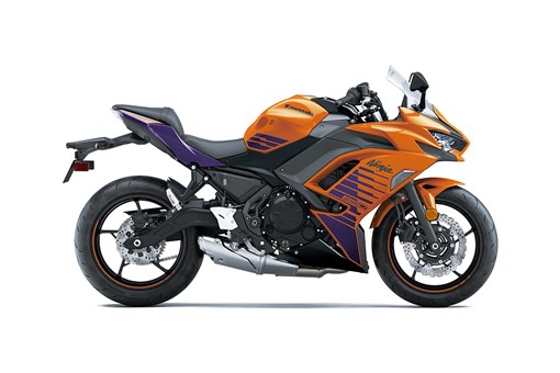 2025 KAWASAKI NINJA 650 ABS CANDY STEEL FURNACE ORANGE